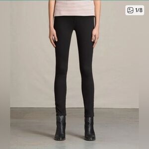 All Saints MAST COIN Black Denim Skinny Jean